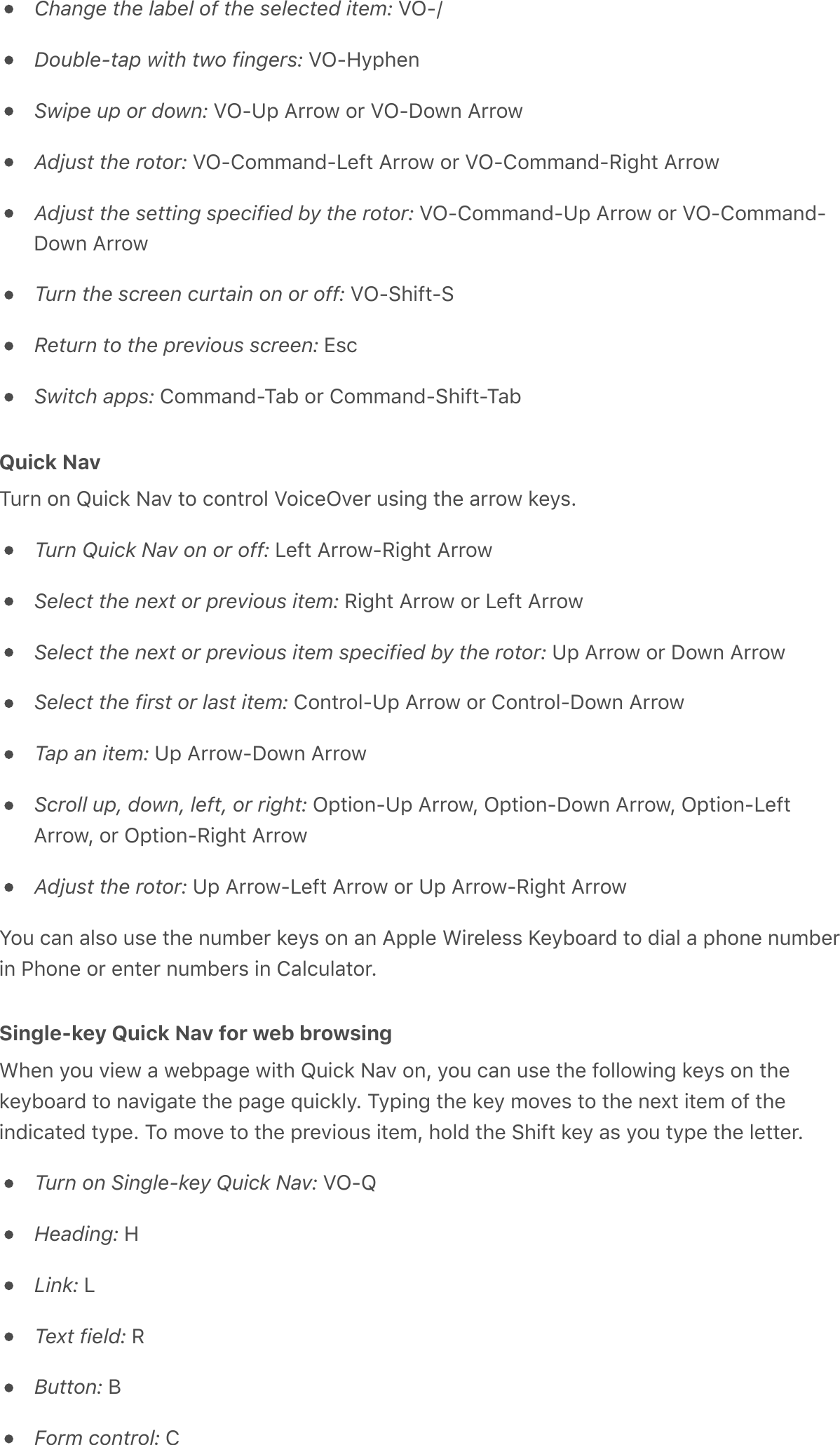 Change the label of the selected item:&apos;ZN8[Double-tap with two fingers:&apos;ZN8`&gt;;#&amp;%Swipe up or down:&apos;ZN81;&apos;B00$3&apos;$0&apos;ZN8&lt;$3%&apos;B00$3Adjust the rotor:&apos;ZN8T$99-%C8D&amp;7*&apos;B00$3&apos;$0&apos;ZN8T$99-%C8I!4#*&apos;B00$3Adjust the setting specified by the rotor:&apos;ZN8T$99-%C81;&apos;B00$3&apos;$0&apos;ZN8T$99-%C8&lt;$3%&apos;B00$3Turn the screen curtain on or off:&apos;ZN8:#!7*8:Return to the previous screen:&apos;X,/Switch apps:&apos;T$99-%C8?-F&apos;$0&apos;T$99-%C8:#!7*8?-FQuick Nav?60%&apos;$%&apos;K6!/2&apos;E-A&apos;*$&apos;/$%*0$.&apos;Z$!/&amp;NA&amp;0&apos;6,!%4&apos;*#&amp;&apos;-00$3&apos;2&amp;&gt;,GTurn Quick Nav on or off:&apos;D&amp;7*&apos;B00$38I!4#*&apos;B00$3Select the next or previous item:&apos;I!4#*&apos;B00$3&apos;$0&apos;D&amp;7*&apos;B00$3Select the next or previous item specified by the rotor:&apos;1;&apos;B00$3&apos;$0&apos;&lt;$3%&apos;B00$3Select the first or last item:&apos;T$%*0$.81;&apos;B00$3&apos;$0&apos;T$%*0$.8&lt;$3%&apos;B00$3Tap an item:&apos;1;&apos;B00$38&lt;$3%&apos;B00$3Scroll up, down, left, or right:&apos;N;*!$%81;&apos;B00$3Q&apos;N;*!$%8&lt;$3%&apos;B00$3Q&apos;N;*!$%8D&amp;7*B00$3Q&apos;$0&apos;N;*!$%8I!4#*&apos;B00$3Adjust the rotor:&apos;1;&apos;B00$38D&amp;7*&apos;B00$3&apos;$0&apos;1;&apos;B00$38I!4#*&apos;B00$3S$6&apos;/-%&apos;-.,$&apos;6,&amp;&apos;*#&amp;&apos;%69F&amp;0&apos;2&amp;&gt;,&apos;$%&apos;-%&apos;B;;.&amp;&apos;L!0&amp;.&amp;,,&apos;i&amp;&gt;F$-0C&apos;*$&apos;C!-.&apos;-&apos;;#$%&amp;&apos;%69F&amp;0!%&apos;&quot;#$%&amp;&apos;$0&apos;&amp;%*&amp;0&apos;%69F&amp;0,&apos;!%&apos;T-./6.-*$0GSingle-key Quick Nav for web browsingL#&amp;%&apos;&gt;$6&apos;A!&amp;3&apos;-&apos;3&amp;F;-4&amp;&apos;3!*#&apos;K6!/2&apos;E-A&apos;$%Q&apos;&gt;$6&apos;/-%&apos;6,&amp;&apos;*#&amp;&apos;7$..$3!%4&apos;2&amp;&gt;,&apos;$%&apos;*#&amp;2&amp;&gt;F$-0C&apos;*$&apos;%-A!4-*&amp;&apos;*#&amp;&apos;;-4&amp;&apos;d6!/2.&gt;G&apos;?&gt;;!%4&apos;*#&amp;&apos;2&amp;&gt;&apos;9$A&amp;,&apos;*$&apos;*#&amp;&apos;%&amp;^*&apos;!*&amp;9&apos;$7&apos;*#&amp;!%C!/-*&amp;C&apos;*&gt;;&amp;G&apos;?$&apos;9$A&amp;&apos;*$&apos;*#&amp;&apos;;0&amp;A!$6,&apos;!*&amp;9Q&apos;#$.C&apos;*#&amp;&apos;:#!7*&apos;2&amp;&gt;&apos;-,&apos;&gt;$6&apos;*&gt;;&amp;&apos;*#&amp;&apos;.&amp;**&amp;0GTurn on Single-key Quick Nav:&apos;ZN8KHeading:&apos;`Link:&apos;DText field:&apos;IButton:&apos;PForm control:&apos;T