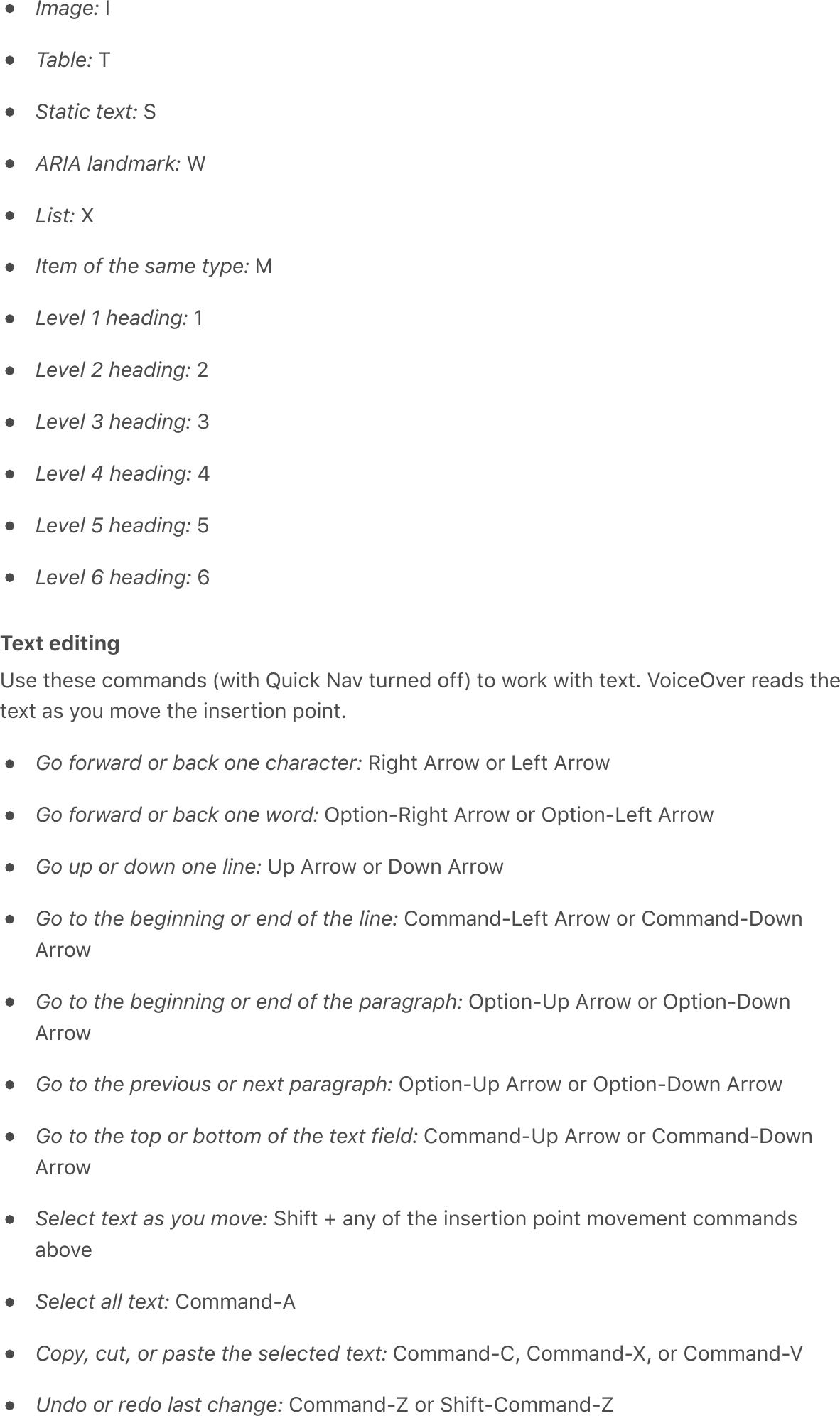 Image:&apos;)Table:&apos;?Static text:&apos;:ARIA landmark:&apos;LList:&apos;(Item of the same type:&apos;HLevel 1 heading:&apos;OLevel 2 heading:&apos;kLevel 3 heading:&apos;fLevel 4 heading:&apos;lLevel 5 heading:&apos;YLevel 6 heading:&apos;WText editing1,&amp;&apos;*#&amp;,&amp;&apos;/$99-%C,&apos;\3!*#&apos;K6!/2&apos;E-A&apos;*60%&amp;C&apos;$77]&apos;*$&apos;3$02&apos;3!*#&apos;*&amp;^*G&apos;Z$!/&amp;NA&amp;0&apos;0&amp;-C,&apos;*#&amp;*&amp;^*&apos;-,&apos;&gt;$6&apos;9$A&amp;&apos;*#&amp;&apos;!%,&amp;0*!$%&apos;;$!%*GGo forward or back one character:&apos;I!4#*&apos;B00$3&apos;$0&apos;D&amp;7*&apos;B00$3Go forward or back one word:&apos;N;*!$%8I!4#*&apos;B00$3&apos;$0&apos;N;*!$%8D&amp;7*&apos;B00$3Go up or down one line:&apos;1;&apos;B00$3&apos;$0&apos;&lt;$3%&apos;B00$3Go to the beginning or end of the line:&apos;T$99-%C8D&amp;7*&apos;B00$3&apos;$0&apos;T$99-%C8&lt;$3%B00$3Go to the beginning or end of the paragraph:&apos;N;*!$%81;&apos;B00$3&apos;$0&apos;N;*!$%8&lt;$3%B00$3Go to the previous or next paragraph:&apos;N;*!$%81;&apos;B00$3&apos;$0&apos;N;*!$%8&lt;$3%&apos;B00$3Go to the top or bottom of the text field:&apos;T$99-%C81;&apos;B00$3&apos;$0&apos;T$99-%C8&lt;$3%B00$3Select text as you move:&apos;:#!7*&apos;w&apos;-%&gt;&apos;$7&apos;*#&amp;&apos;!%,&amp;0*!$%&apos;;$!%*&apos;9$A&amp;9&amp;%*&apos;/$99-%C,-F$A&amp;Select all text:&apos;T$99-%C8BCopy, cut, or paste the selected text:&apos;T$99-%C8TQ&apos;T$99-%C8(Q&apos;$0&apos;T$99-%C8ZUndo or redo last change:&apos;T$99-%C8r&apos;$0&apos;:#!7*8T$99-%C8r