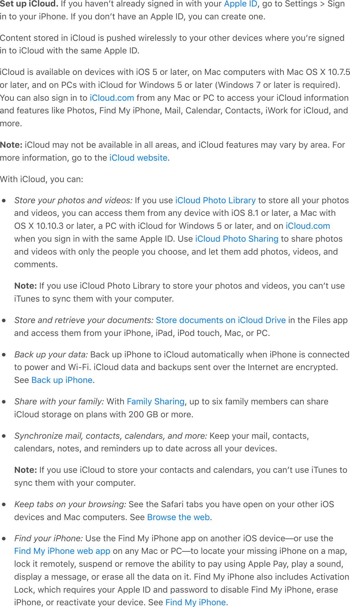 Set up iCloud. )7&apos;&gt;$6&apos;#-A&amp;%+*&apos;-.0&amp;-C&gt;&apos;,!4%&amp;C&apos;!%&apos;3!*#&apos;&gt;$60&apos; Q&apos;4$&apos;*$&apos;:&amp;**!%4,&apos;e&apos;:!4%!%&apos;*$&apos;&gt;$60&apos;!&quot;#$%&amp;G&apos;)7&apos;&gt;$6&apos;C$%+*&apos;#-A&amp;&apos;-%&apos;B;;.&amp;&apos;)&lt;Q&apos;&gt;$6&apos;/-%&apos;/0&amp;-*&amp;&apos;$%&amp;GT$%*&amp;%*&apos;,*$0&amp;C&apos;!%&apos;!T.$6C&apos;!,&apos;;6,#&amp;C&apos;3!0&amp;.&amp;,,.&gt;&apos;*$&apos;&gt;$60&apos;$*#&amp;0&apos;C&amp;A!/&amp;,&apos;3#&amp;0&amp;&apos;&gt;$6+0&amp;&apos;,!4%&amp;C!%&apos;*$&apos;!T.$6C&apos;3!*#&apos;*#&amp;&apos;,-9&amp;&apos;B;;.&amp;&apos;)&lt;G!T.$6C&apos;!,&apos;-A-!.-F.&amp;&apos;$%&apos;C&amp;A!/&amp;,&apos;3!*#&apos;!N:&apos;Y&apos;$0&apos;.-*&amp;0Q&apos;$%&apos;H-/&apos;/$9;6*&amp;0,&apos;3!*#&apos;H-/&apos;N:&apos;(&apos;OoGVGY$0&apos;.-*&amp;0Q&apos;-%C&apos;$%&apos;&quot;T,&apos;3!*#&apos;!T.$6C&apos;7$0&apos;L!%C$3,&apos;Y&apos;$0&apos;.-*&amp;0&apos;\L!%C$3,&apos;V&apos;$0&apos;.-*&amp;0&apos;!,&apos;0&amp;d6!0&amp;C]GS$6&apos;/-%&apos;-.,$&apos;,!4%&apos;!%&apos;*$&apos; &apos;70$9&apos;-%&gt;&apos;H-/&apos;$0&apos;&quot;T&apos;*$&apos;-//&amp;,,&apos;&gt;$60&apos;!T.$6C&apos;!%7$09-*!$%-%C&apos;7&amp;-*60&amp;,&apos;.!2&amp;&apos;&quot;#$*$,Q&apos;5!%C&apos;H&gt;&apos;!&quot;#$%&amp;Q&apos;H-!.Q&apos;T-.&amp;%C-0Q&apos;T$%*-/*,Q&apos;!L$02&apos;7$0&apos;!T.$6CQ&apos;-%C9$0&amp;GNote: !T.$6C&apos;9-&gt;&apos;%$*&apos;F&amp;&apos;-A-!.-F.&amp;&apos;!%&apos;-..&apos;-0&amp;-,Q&apos;-%C&apos;!T.$6C&apos;7&amp;-*60&amp;,&apos;9-&gt;&apos;A-0&gt;&apos;F&gt;&apos;-0&amp;-G&apos;5$09$0&amp;&apos;!%7$09-*!$%Q&apos;4$&apos;*$&apos;*#&amp;&apos; GL!*#&apos;!T.$6CQ&apos;&gt;$6&apos;/-%RStore your photos and videos:&apos;)7&apos;&gt;$6&apos;6,&amp;&apos; &apos;*$&apos;,*$0&amp;&apos;-..&apos;&gt;$60&apos;;#$*$,-%C&apos;A!C&amp;$,Q&apos;&gt;$6&apos;/-%&apos;-//&amp;,,&apos;*#&amp;9&apos;70$9&apos;-%&gt;&apos;C&amp;A!/&amp;&apos;3!*#&apos;!N:&apos;UGO&apos;$0&apos;.-*&amp;0Q&apos;-&apos;H-/&apos;3!*#N:&apos;(&apos;OoGOoGf&apos;$0&apos;.-*&amp;0Q&apos;-&apos;&quot;T&apos;3!*#&apos;!T.$6C&apos;7$0&apos;L!%C$3,&apos;Y&apos;$0&apos;.-*&amp;0Q&apos;-%C&apos;$%&apos;3#&amp;%&apos;&gt;$6&apos;,!4%&apos;!%&apos;3!*#&apos;*#&amp;&apos;,-9&amp;&apos;B;;.&amp;&apos;)&lt;G&apos;1,&amp;&apos; &apos;*$&apos;,#-0&amp;&apos;;#$*$,-%C&apos;A!C&amp;$,&apos;3!*#&apos;$%.&gt;&apos;*#&amp;&apos;;&amp;$;.&amp;&apos;&gt;$6&apos;/#$$,&amp;Q&apos;-%C&apos;.&amp;*&apos;*#&amp;9&apos;-CC&apos;;#$*$,Q&apos;A!C&amp;$,Q&apos;-%C/$99&amp;%*,GNote: )7&apos;&gt;$6&apos;6,&amp;&apos;!T.$6C&apos;&quot;#$*$&apos;D!F0-0&gt;&apos;*$&apos;,*$0&amp;&apos;&gt;$60&apos;;#$*$,&apos;-%C&apos;A!C&amp;$,Q&apos;&gt;$6&apos;/-%+*&apos;6,&amp;!?6%&amp;,&apos;*$&apos;,&gt;%/&apos;*#&amp;9&apos;3!*#&apos;&gt;$60&apos;/$9;6*&amp;0GStore and retrieve your documents:&apos;&apos;!%&apos;*#&amp;&apos;5!.&amp;,&apos;-;;-%C&apos;-//&amp;,,&apos;*#&amp;9&apos;70$9&apos;&gt;$60&apos;!&quot;#$%&amp;Q&apos;!&quot;-CQ&apos;!&quot;$C&apos;*$6/#Q&apos;H-/Q&apos;$0&apos;&quot;TGBack up your data:&apos;P-/2&apos;6;&apos;!&quot;#$%&amp;&apos;*$&apos;!T.$6C&apos;-6*$9-*!/-..&gt;&apos;3#&amp;%&apos;!&quot;#$%&amp;&apos;!,&apos;/$%%&amp;/*&amp;C*$&apos;;$3&amp;0&apos;-%C&apos;L!85!G&apos;!T.$6C&apos;C-*-&apos;-%C&apos;F-/26;,&apos;,&amp;%*&apos;$A&amp;0&apos;*#&amp;&apos;)%*&amp;0%&amp;*&apos;-0&amp;&apos;&amp;%/0&gt;;*&amp;CG:&amp;&amp;&apos; GShare with your family:&apos;L!*#&apos; Q&apos;6;&apos;*$&apos;,!^&apos;7-9!.&gt;&apos;9&amp;9F&amp;0,&apos;/-%&apos;,#-0&amp;!T.$6C&apos;,*$0-4&amp;&apos;$%&apos;;.-%,&apos;3!*#&apos;koo&apos;MP&apos;$0&apos;9$0&amp;GSynchronize mail, contacts, calendars, and more:&apos;i&amp;&amp;;&apos;&gt;$60&apos;9-!.Q&apos;/$%*-/*,Q/-.&amp;%C-0,Q&apos;%$*&amp;,Q&apos;-%C&apos;0&amp;9!%C&amp;0,&apos;6;&apos;*$&apos;C-*&amp;&apos;-/0$,,&apos;-..&apos;&gt;$60&apos;C&amp;A!/&amp;,GNote: )7&apos;&gt;$6&apos;6,&amp;&apos;!T.$6C&apos;*$&apos;,*$0&amp;&apos;&gt;$60&apos;/$%*-/*,&apos;-%C&apos;/-.&amp;%C-0,Q&apos;&gt;$6&apos;/-%+*&apos;6,&amp;&apos;!?6%&amp;,&apos;*$,&gt;%/&apos;*#&amp;9&apos;3!*#&apos;&gt;$60&apos;/$9;6*&amp;0GKeep tabs on your browsing:&apos;:&amp;&amp;&apos;*#&amp;&apos;:-7-0!&apos;*-F,&apos;&gt;$6&apos;#-A&amp;&apos;$;&amp;%&apos;$%&apos;&gt;$60&apos;$*#&amp;0&apos;!N:C&amp;A!/&amp;,&apos;-%C&apos;H-/&apos;/$9;6*&amp;0,G&apos;:&amp;&amp;&apos; GFind your iPhone:&apos;1,&amp;&apos;*#&amp;&apos;5!%C&apos;H&gt;&apos;!&quot;#$%&amp;&apos;-;;&apos;$%&apos;-%$*#&amp;0&apos;!N:&apos;C&amp;A!/&amp;g$0&apos;6,&amp;&apos;*#&amp;&apos;$%&apos;-%&gt;&apos;H-/&apos;$0&apos;&quot;Tg*$&apos;.$/-*&amp;&apos;&gt;$60&apos;9!,,!%4&apos;!&quot;#$%&amp;&apos;$%&apos;-&apos;9-;Q.$/2&apos;!*&apos;0&amp;9$*&amp;.&gt;Q&apos;,6,;&amp;%C&apos;$0&apos;0&amp;9$A&amp;&apos;*#&amp;&apos;-F!.!*&gt;&apos;*$&apos;;-&gt;&apos;6,!%4&apos;B;;.&amp;&apos;&quot;-&gt;Q&apos;;.-&gt;&apos;-&apos;,$6%CQC!,;.-&gt;&apos;-&apos;9&amp;,,-4&amp;Q&apos;$0&apos;&amp;0-,&amp;&apos;-..&apos;*#&amp;&apos;C-*-&apos;$%&apos;!*G&apos;5!%C&apos;H&gt;&apos;!&quot;#$%&amp;&apos;-.,$&apos;!%/.6C&amp;,&apos;B/*!A-*!$%D$/2Q&apos;3#!/#&apos;0&amp;d6!0&amp;,&apos;&gt;$60&apos;B;;.&amp;&apos;)&lt;&apos;-%C&apos;;-,,3$0C&apos;*$&apos;C!,-F.&amp;&apos;5!%C&apos;H&gt;&apos;!&quot;#$%&amp;Q&apos;&amp;0-,&amp;!&quot;#$%&amp;Q&apos;$0&apos;0&amp;-/*!A-*&amp;&apos;&gt;$60&apos;C&amp;A!/&amp;G&apos;:&amp;&amp;&apos; GB;;.&amp;&apos;)&lt;!T.$6CG/$9!T.$6C&apos;3&amp;F,!*&amp;!T.$6C&apos;&quot;#$*$&apos;D!F0-0&gt;!T.$6CG/$9!T.$6C&apos;&quot;#$*$&apos;:#-0!%4:*$0&amp;&apos;C$/69&amp;%*,&apos;$%&apos;!T.$6C&apos;&lt;0!A&amp;P-/2&apos;6;&apos;!&quot;#$%&amp;5-9!.&gt;&apos;:#-0!%4P0$3,&amp;&apos;*#&amp;&apos;3&amp;F5!%C&apos;H&gt;&apos;!&quot;#$%&amp;&apos;3&amp;F&apos;-;;5!%C&apos;H&gt;&apos;!&quot;#$%&amp;