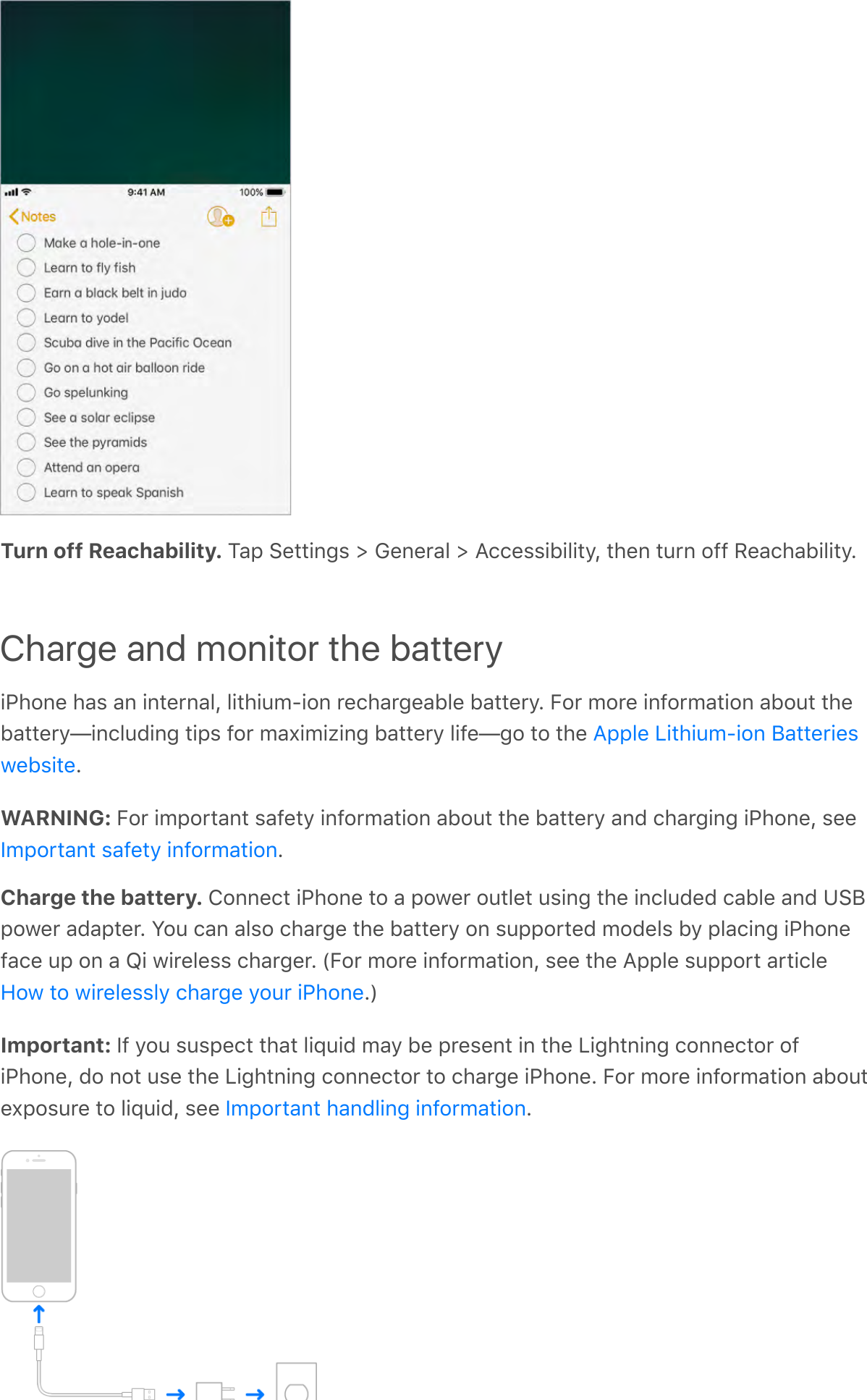 Turn off Reachability. ?-;&apos;:&amp;**!%4,&apos;e&apos;M&amp;%&amp;0-.&apos;e&apos;B//&amp;,,!F!.!*&gt;Q&apos;*#&amp;%&apos;*60%&apos;$77&apos;I&amp;-/#-F!.!*&gt;GCharge and monitor the battery!&quot;#$%&amp;&apos;#-,&apos;-%&apos;!%*&amp;0%-.Q&apos;.!*#!698!$%&apos;0&amp;/#-04&amp;-F.&amp;&apos;F-**&amp;0&gt;G&apos;5$0&apos;9$0&amp;&apos;!%7$09-*!$%&apos;-F$6*&apos;*#&amp;F-**&amp;0&gt;g!%/.6C!%4&apos;*!;,&apos;7$0&apos;9-^!9!@!%4&apos;F-**&amp;0&gt;&apos;.!7&amp;g4$&apos;*$&apos;*#&amp;&apos;GWARNING: 5$0&apos;!9;$0*-%*&apos;,-7&amp;*&gt;&apos;!%7$09-*!$%&apos;-F$6*&apos;*#&amp;&apos;F-**&amp;0&gt;&apos;-%C&apos;/#-04!%4&apos;!&quot;#$%&amp;Q&apos;,&amp;&amp;GCharge the battery. T$%%&amp;/*&apos;!&quot;#$%&amp;&apos;*$&apos;-&apos;;$3&amp;0&apos;$6*.&amp;*&apos;6,!%4&apos;*#&amp;&apos;!%/.6C&amp;C&apos;/-F.&amp;&apos;-%C&apos;1:P;$3&amp;0&apos;-C-;*&amp;0G&apos;S$6&apos;/-%&apos;-.,$&apos;/#-04&amp;&apos;*#&amp;&apos;F-**&amp;0&gt;&apos;$%&apos;,6;;$0*&amp;C&apos;9$C&amp;.,&apos;F&gt;&apos;;.-/!%4&apos;!&quot;#$%&amp;7-/&amp;&apos;6;&apos;$%&apos;-&apos;K!&apos;3!0&amp;.&amp;,,&apos;/#-04&amp;0G&apos;\5$0&apos;9$0&amp;&apos;!%7$09-*!$%Q&apos;,&amp;&amp;&apos;*#&amp;&apos;B;;.&amp;&apos;,6;;$0*&apos;-0*!/.&amp;G]Important: )7&apos;&gt;$6&apos;,6,;&amp;/*&apos;*#-*&apos;.!d6!C&apos;9-&gt;&apos;F&amp;&apos;;0&amp;,&amp;%*&apos;!%&apos;*#&amp;&apos;D!4#*%!%4&apos;/$%%&amp;/*$0&apos;$7!&quot;#$%&amp;Q&apos;C$&apos;%$*&apos;6,&amp;&apos;*#&amp;&apos;D!4#*%!%4&apos;/$%%&amp;/*$0&apos;*$&apos;/#-04&amp;&apos;!&quot;#$%&amp;G&apos;5$0&apos;9$0&amp;&apos;!%7$09-*!$%&apos;-F$6*&amp;^;$,60&amp;&apos;*$&apos;.!d6!CQ&apos;,&amp;&amp;&apos; GB;;.&amp;&apos;D!*#!698!$%&apos;P-**&amp;0!&amp;,3&amp;F,!*&amp;)9;$0*-%*&apos;,-7&amp;*&gt;&apos;!%7$09-*!$%`$3&apos;*$&apos;3!0&amp;.&amp;,,.&gt;&apos;/#-04&amp;&apos;&gt;$60&apos;!&quot;#$%&amp;)9;$0*-%*&apos;#-%C.!%4&apos;!%7$09-*!$%