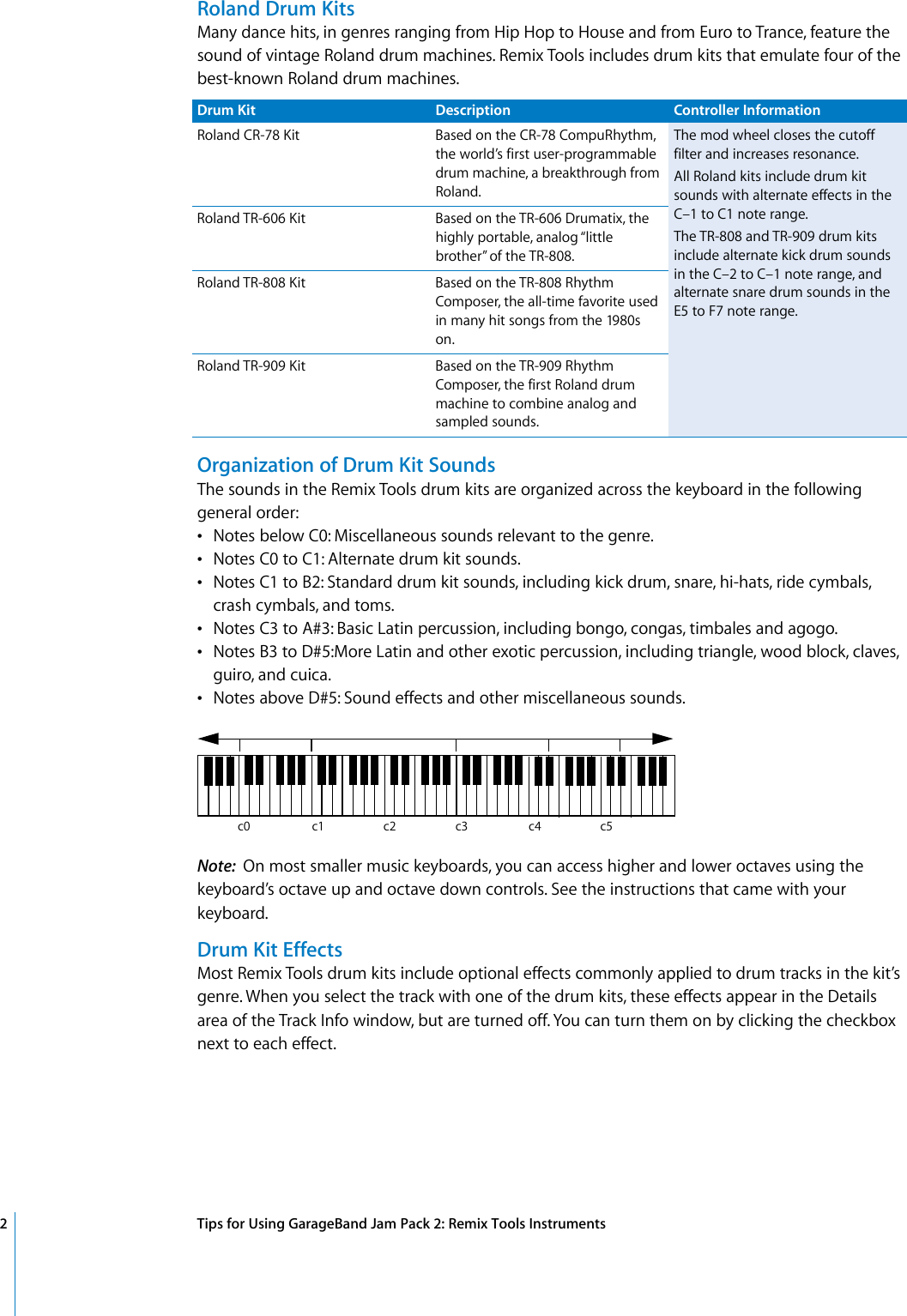 Page 2 of 4 - Apple Jam Pack GarageBand 2 User Manual Garage Band 2: Remix Tools Tips (Manual)