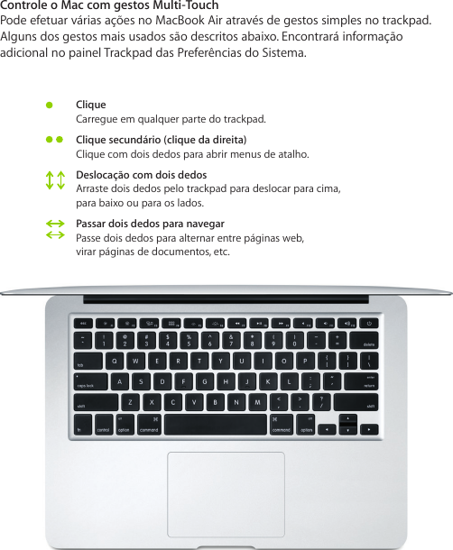 Page 5 of 6 - Apple MacBookAir(13-inch,2017) MacBook Air Manual De Iniciação Rápida User Mac Book Air(13polegadas,2017)-Manualde Macbook-air-13-2017-qs Po