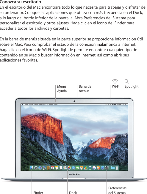 Page 4 of 6 - Apple MacBook Air (13 Pulgadas, Principios De 2015) Guía Inicio Rápido User Manual Mac Book - Mb 13 Inch Early2015 Qs Y