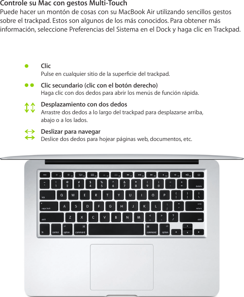 Page 5 of 6 - Apple MacBook Air (13 Pulgadas, Principios De 2015) Guía Inicio Rápido User Manual Mac Book - Mb 13 Inch Early2015 Qs Y
