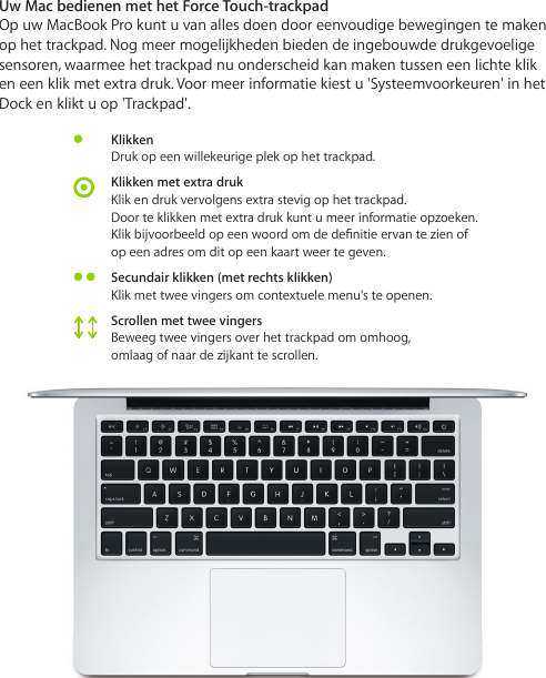 Page 5 of 6 - Apple MacBookPro(Retina13-inch,begin2015) MacBook Pro Beknopte Handleiding User Manual Mac Book Pro(Retina,13-inch,begin2015)-Beknoptehandleiding Retina 13 Inch Early 2015 Qs N