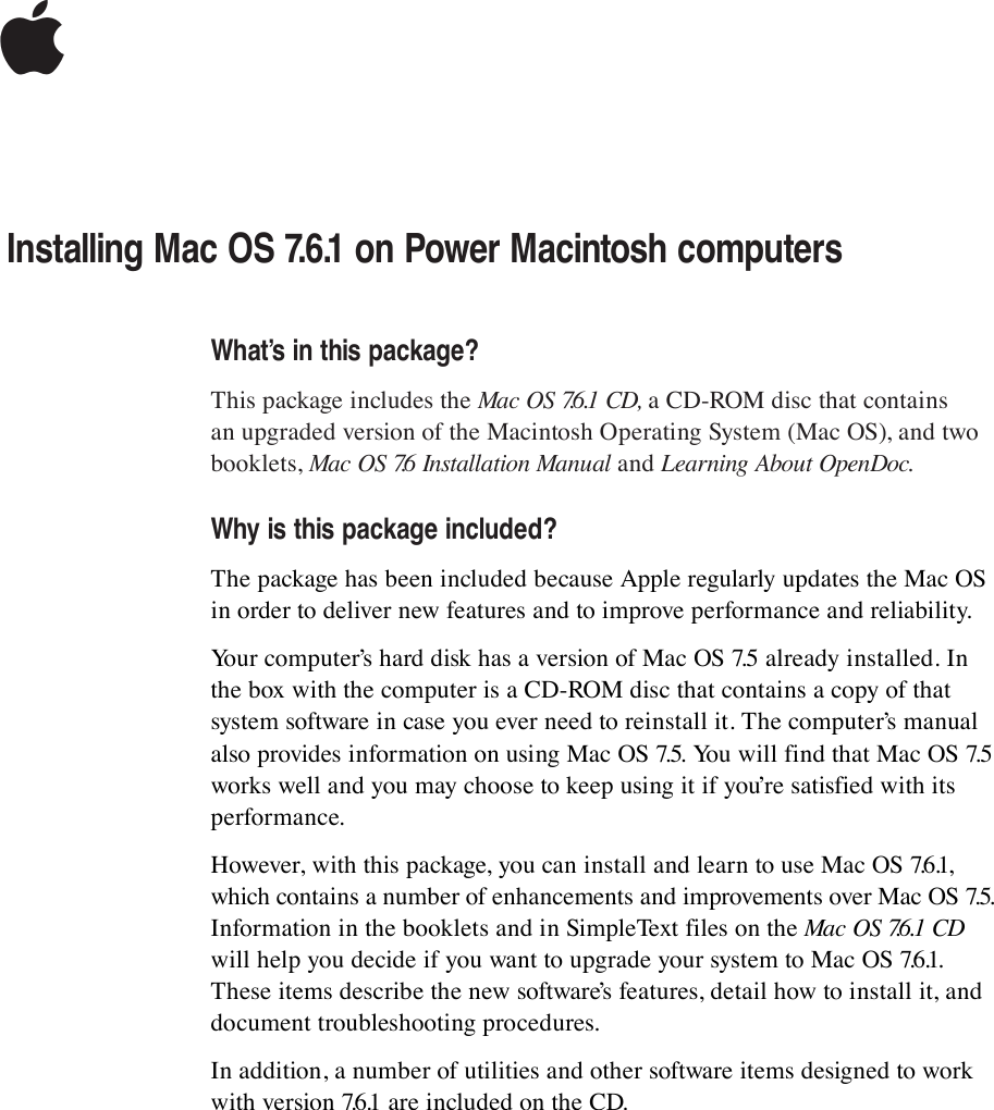 mac os 7.6 1