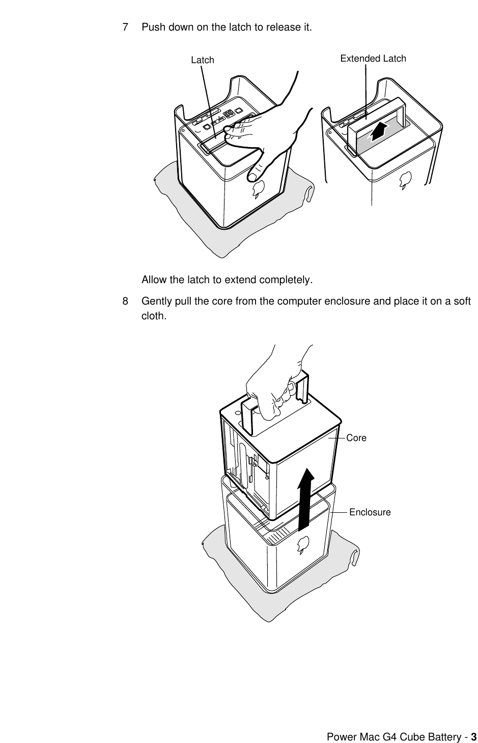 Page 3 of 6 - Apple PowerMacG4(Cube) User Manual Power Mac G4Cube-Battery Replacement Instructions Battery.cube