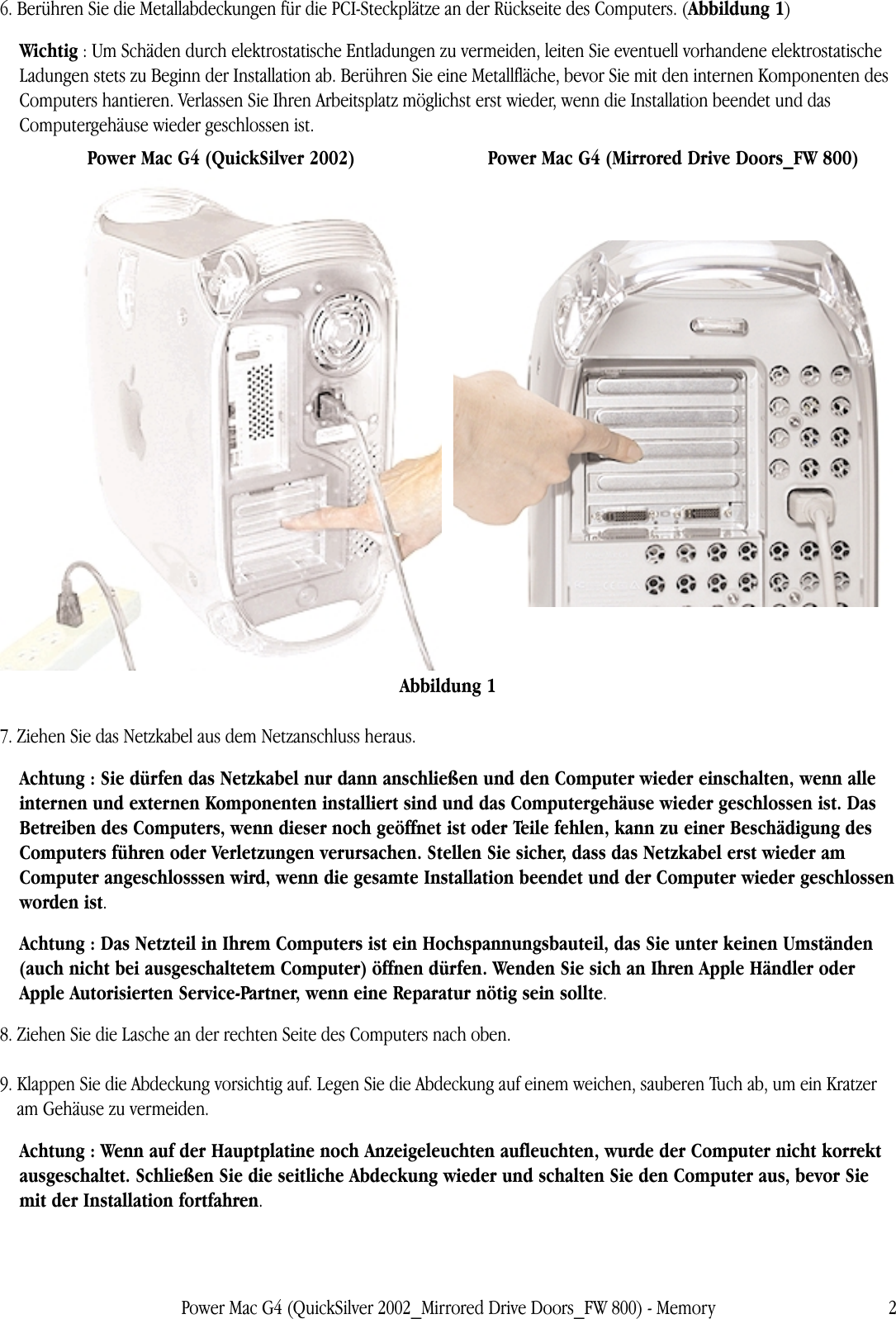 Apple Power Mac G4 Quicksilver 2002 User Manualdwnloadblock