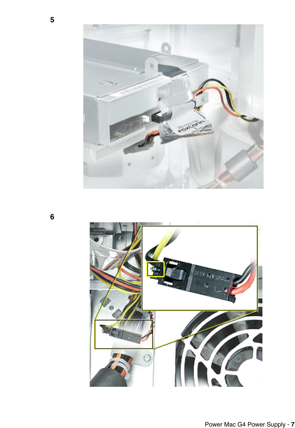 Page 7 of 11 - Apple PowerMacG4(QuickSilver) User Manual Power Mac G4and Macintosh Server G4-Power Supply-Replacement Instructions G4qd-powersupply