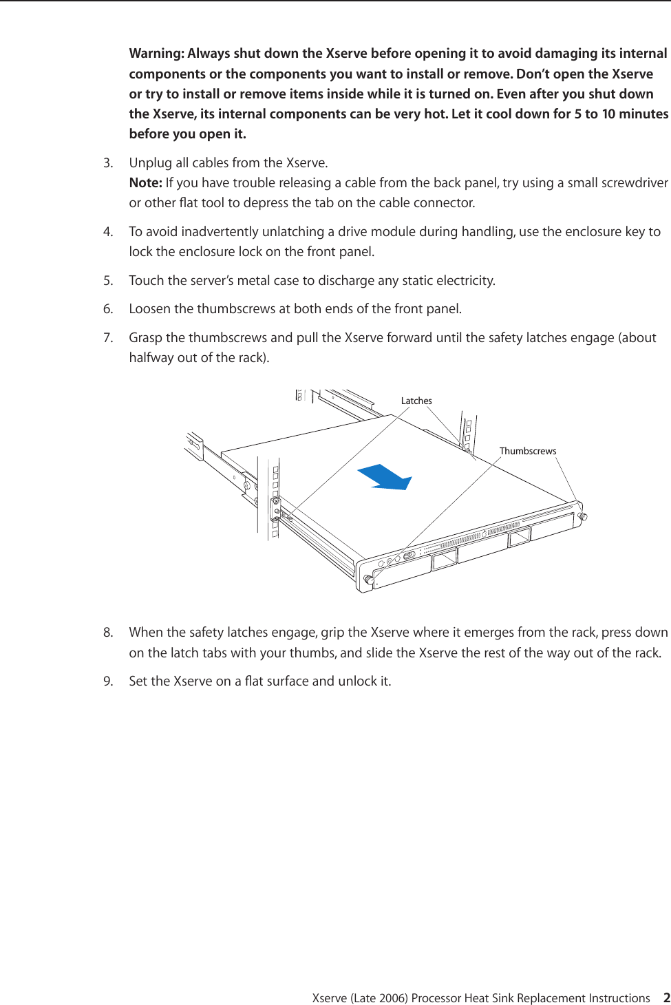 Page 2 of 11 - Apple Xserve(Late2006) Xserve Intel (Late 2006) DIY Procedure For Heatsink (Manual) User Manual Intel(Late2006)DIYProcedurefor Heatsink(Manual)