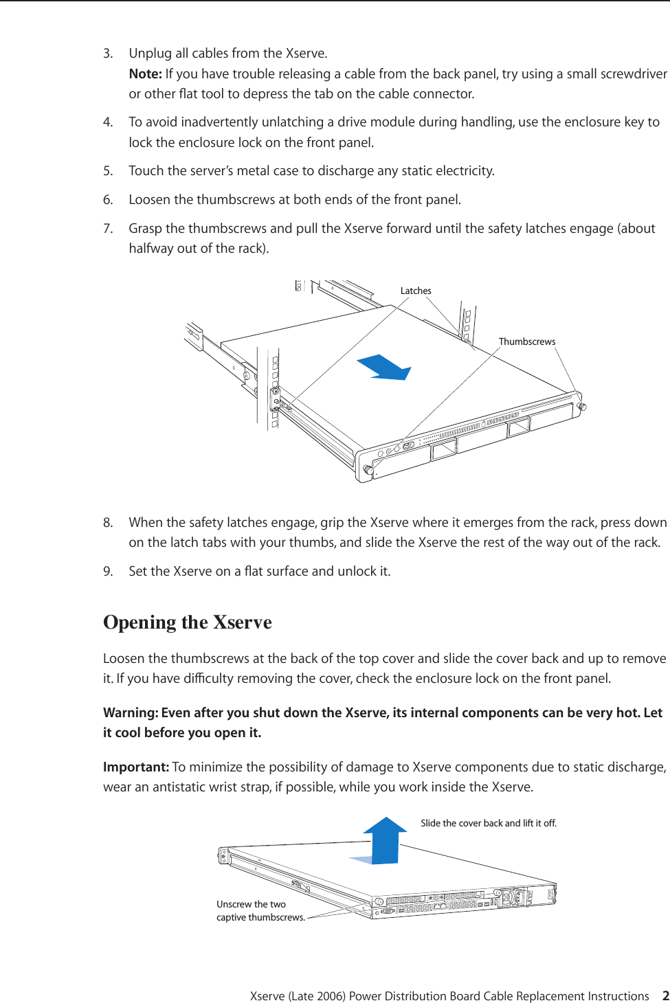 Page 2 of 4 - Apple Xserve(Late2006) Xserve Intel (Late 2006) DIY Procedure For Power Distribution Board Cable (Manual) User Manual Intel(Late2006)DIYProcedurefor Cable(Manual)