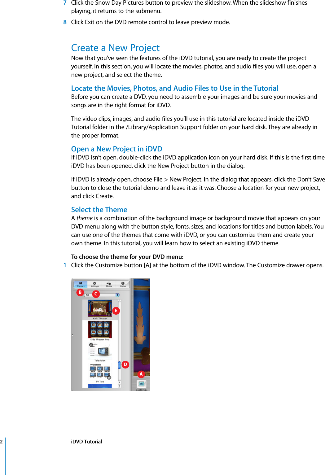 Page 2 of 12 - Apple IDVD Tutorial (Manual) User Manual I DVD 4 DVDTutorial