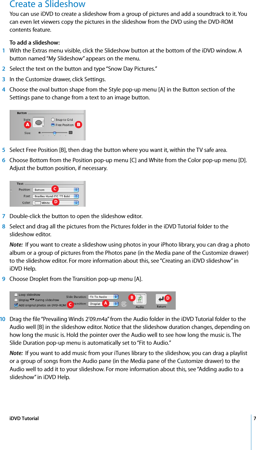 Page 7 of 12 - Apple IDVD Tutorial (Manual) User Manual I DVD 4 DVDTutorial