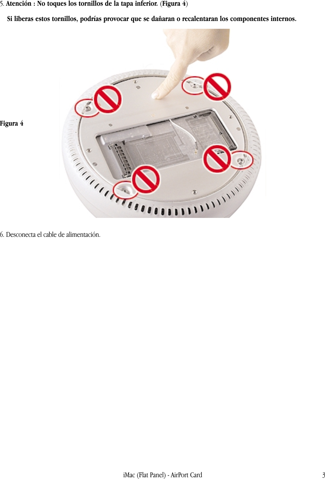 Page 3 of 5 - Apple IMac (Pantalla Plana) AirPort Card User Manual I Mac - Tarjeta Air Port Instrucciones De Instalación Imacfp-apc-cip