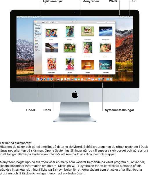 Page 3 of 6 - Apple IMac (Retina 4K, 21.5-inch, 2017) User Manual I Mac 21.5 Tum, - Snabbstartguide Imac-4k-mid2017-qsg S