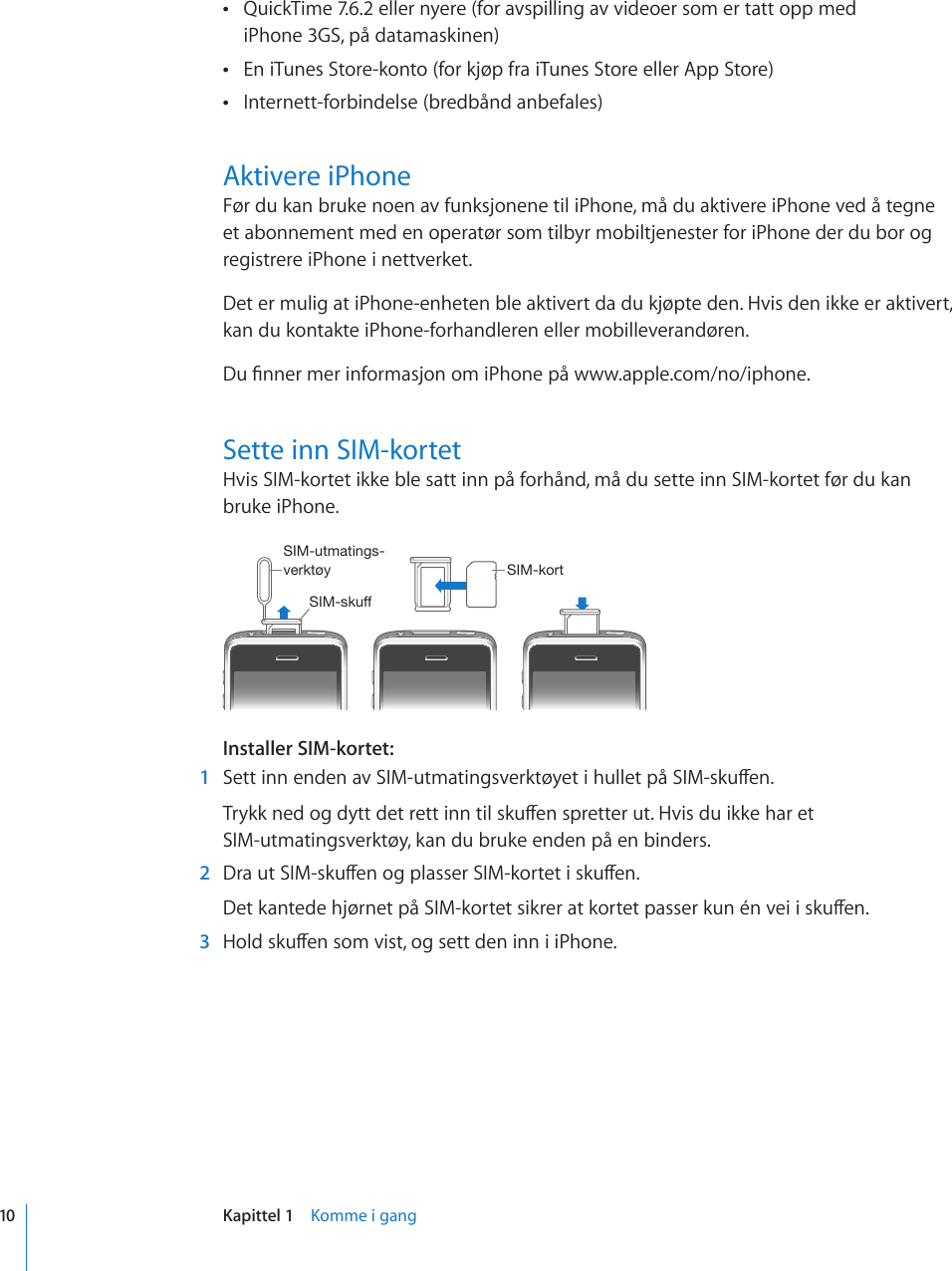 Apple Iphone Brukerhandbok User Manual I Phone For Os 3 1