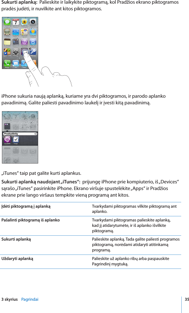 Apple Iphone 3g Vartotojo Vadovas User Manual I Phone I Os 4 2 Ir 4 3 Programinei įrangai Os4