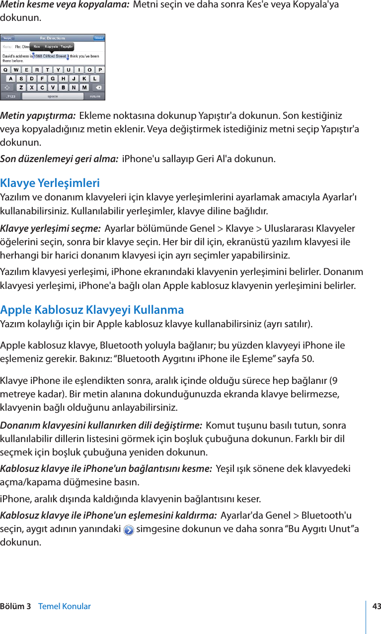 Apple Iphone 3g Kullanma Kilavuzu User Manual I Phone I Os 4 2 Ve 4 3 Yazilimi Icin Os4 Guide Tu