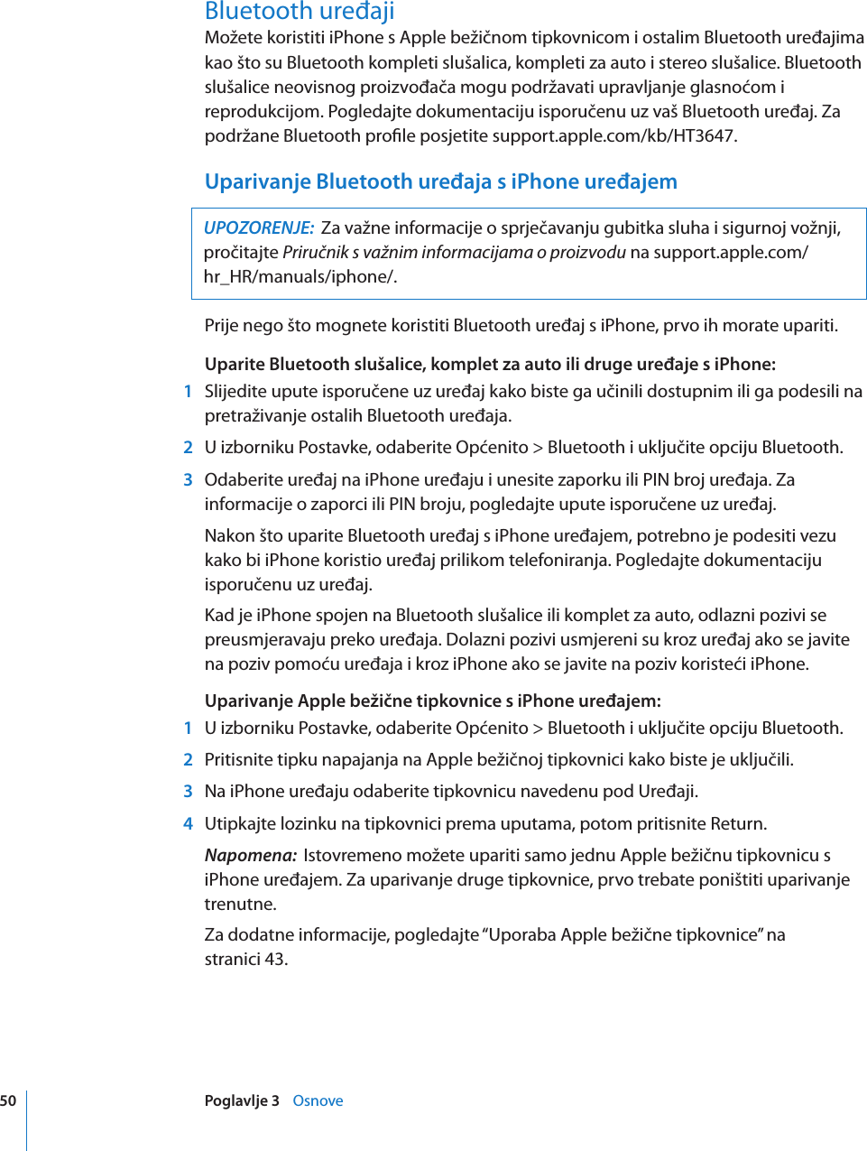 Apple Iphone 3g Upute Za Uporabu User Manual I Phone Za Softver Os 4 2 4 3 Os4