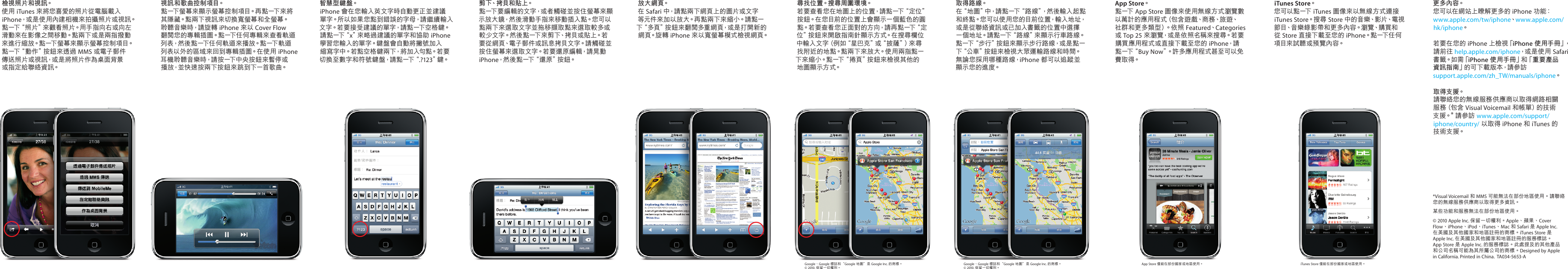 Page 2 of 2 - Apple IPhone 3GS 使用手册 I Phone - 手指操作訣竅 Finger Tips TA