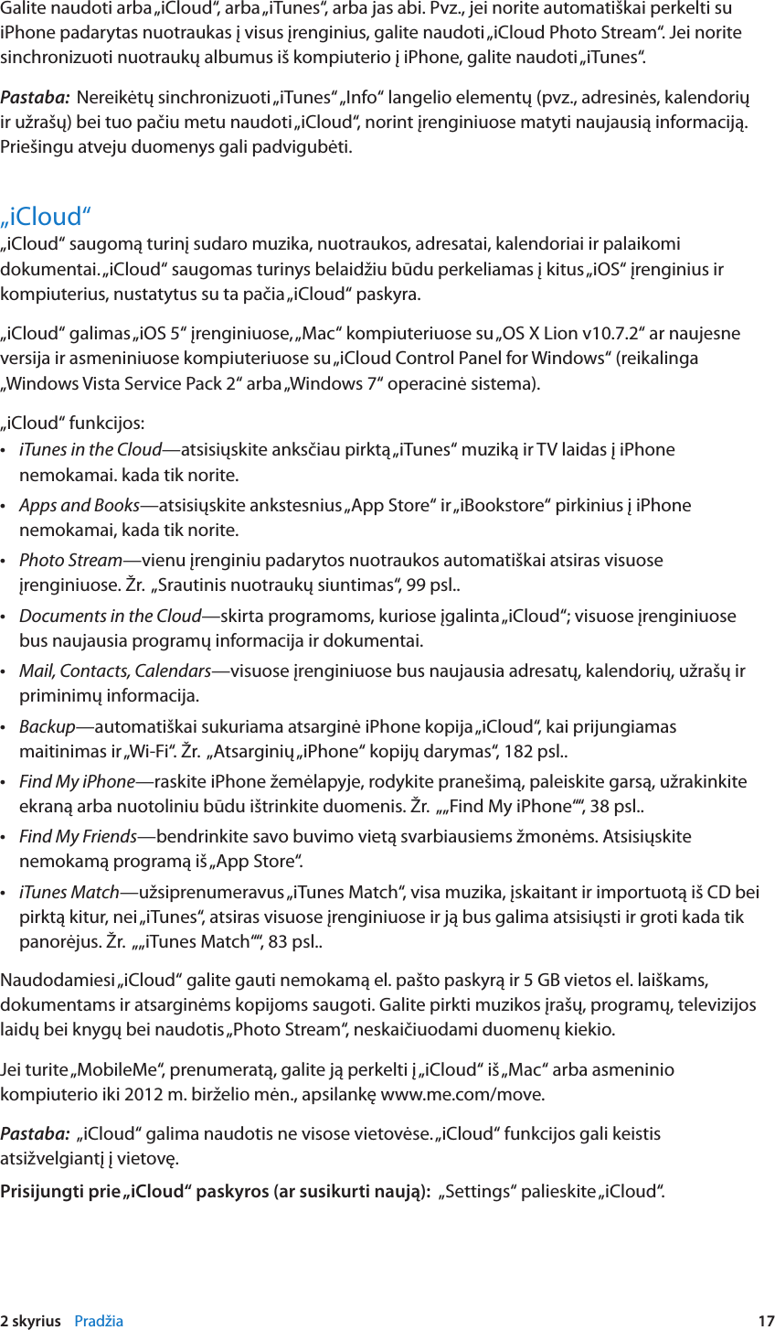 Apple Iphone 3gs Iphone Naudotojo Vadovas User Manual I Phone Vartotojo I Os 5 1 Programinei įrangai Ios5