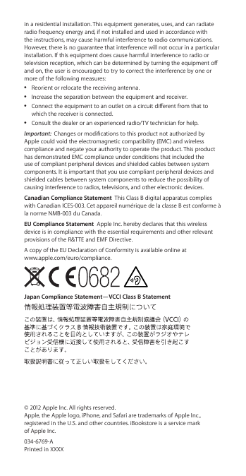 Page 2 of 2 - Apple IPhone4 IPhone Info User Manual I Phone4Info–safety,warranty,andregulatoryinformation 4 4s