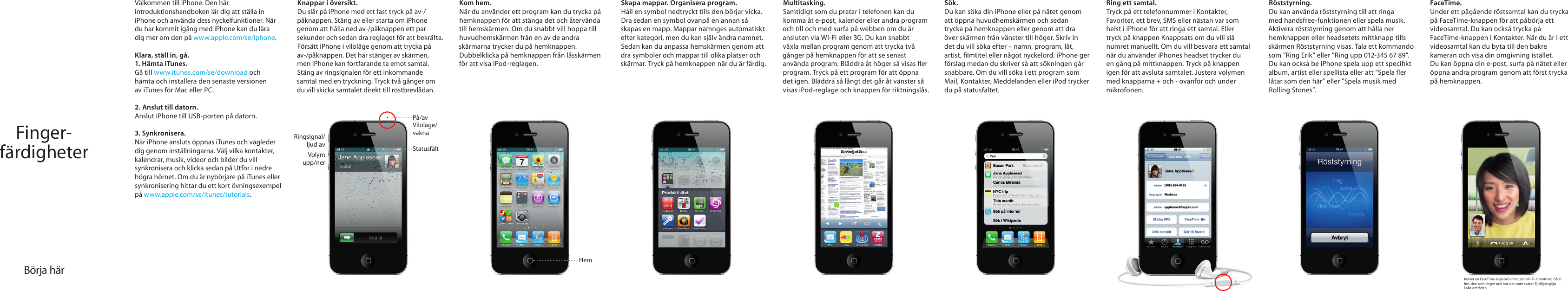 Page 1 of 2 - Apple IPhone 4 User Manual I Phone - Fingerfärdigheter Fingerfardigheter
