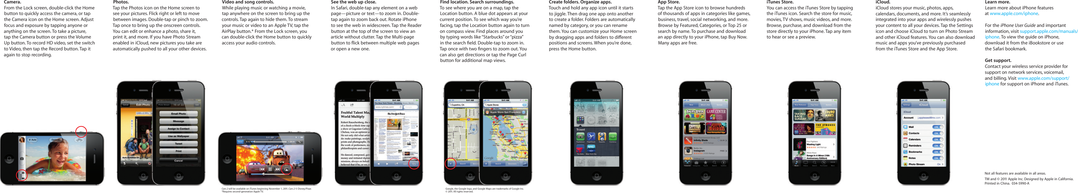 Page 2 of 2 - Apple IPhone4S User Manual I Phone4SFinger Tips-Quick Start Guide Iphone 4s Finger Tips