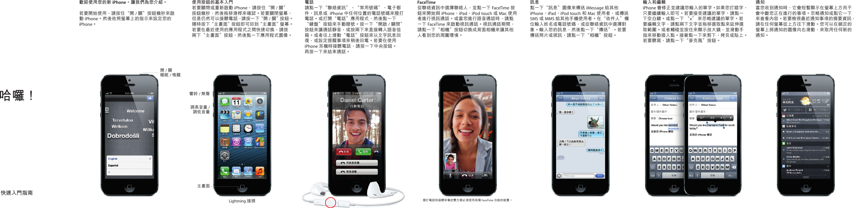 Page 1 of 2 - Apple IPhone 5 使用手册 I Phone 手指操作訣竅 - 快速入門指南 Finger Tips Guide Ta
