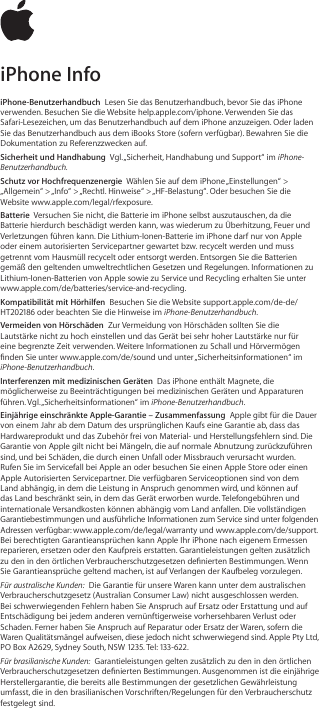 Page 1 of 2 - Apple IPhone SE User Manual I Phone Info Iphone-SE-2016-info-d