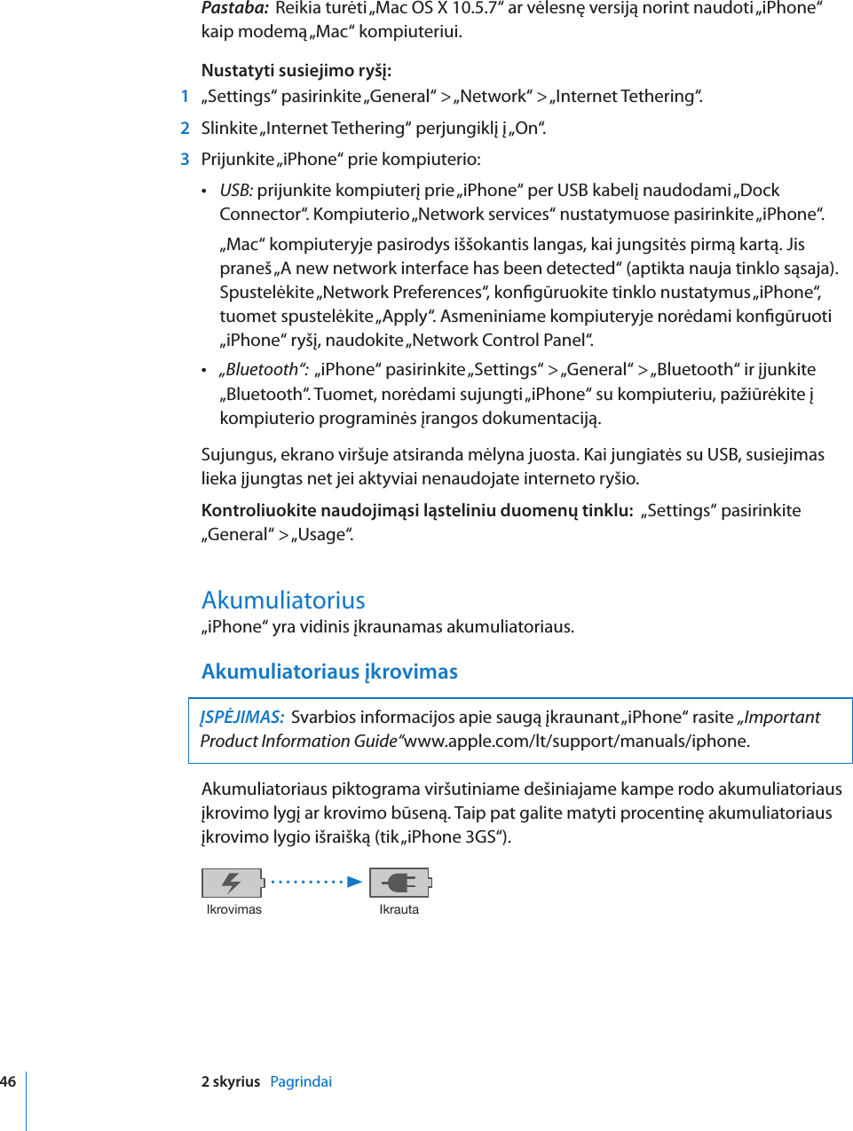 Apple Iphone Originalus Iphone Vartotojo Vadovas User Manual I Phone I Os 3 1 Programinei įrangai Os3 1