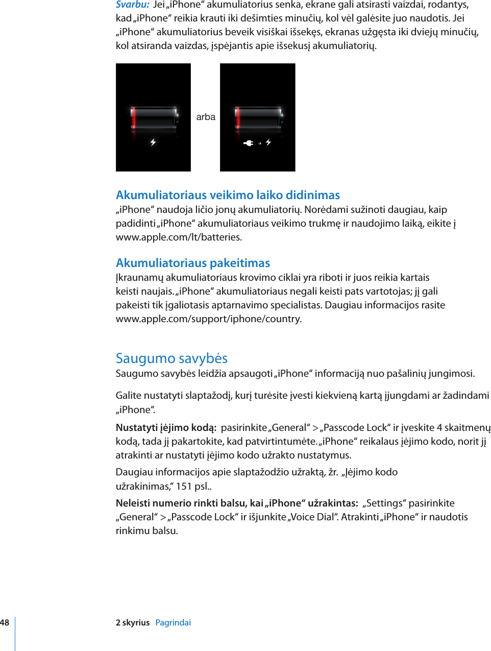 Apple Iphone Originalus Iphone Vartotojo Vadovas User Manual I Phone I Os 3 1 Programinei įrangai Os3 1