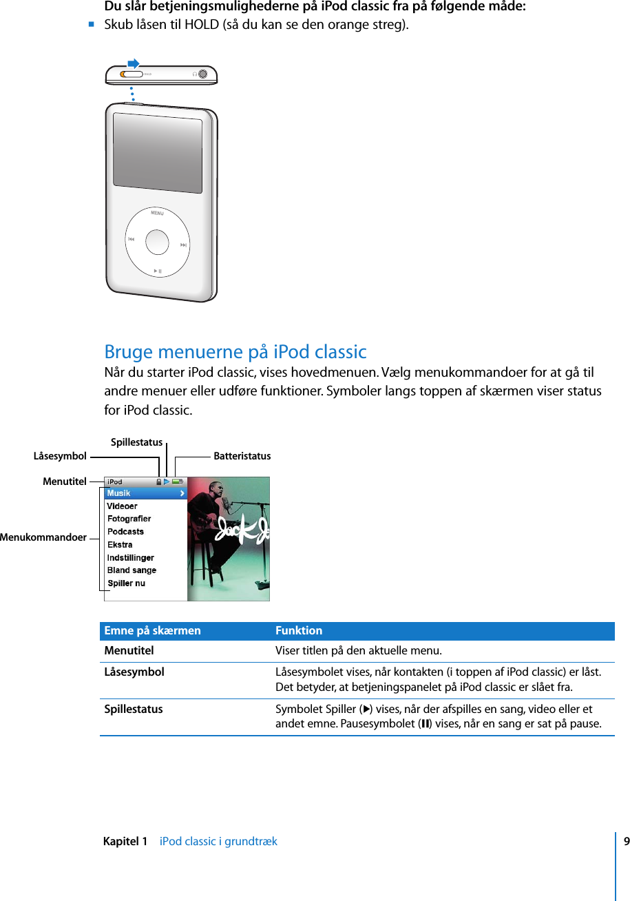 Bil type indkomst Apple IPodclassic(120GB) DK1342 User Manual I Podclassic(120GB)  Brugerhåndbog Pod Classic 120GB Dk