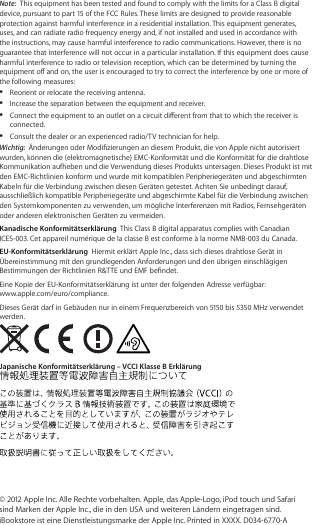 Page 2 of 2 - Apple IPod Touch (5. Generation) Info User Manual I Pod 5th-gen D