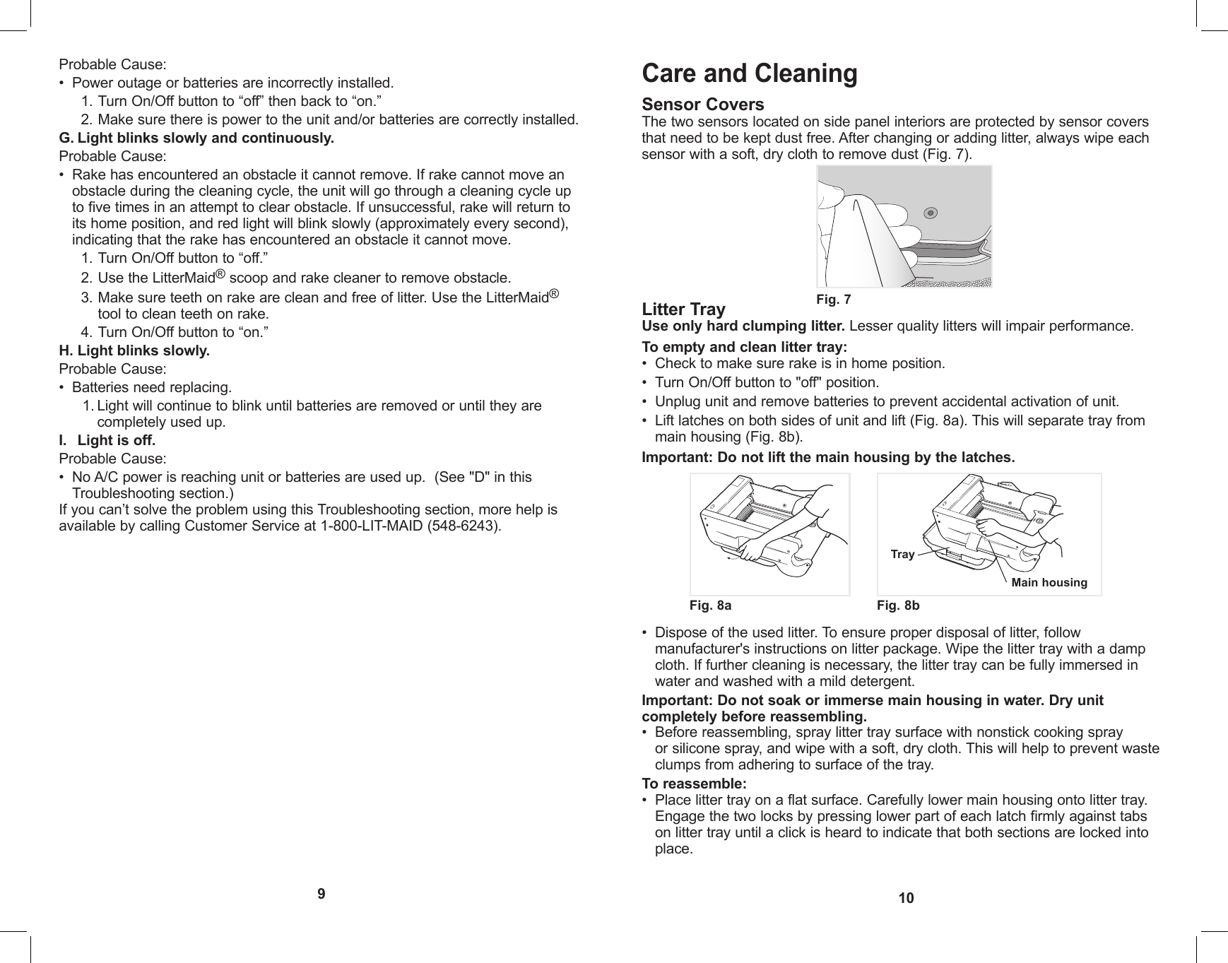 Page 6 of 9 - Applica Applica-Littermaid-Lm680-Users-Manual-  Applica-littermaid-lm680-users-manual