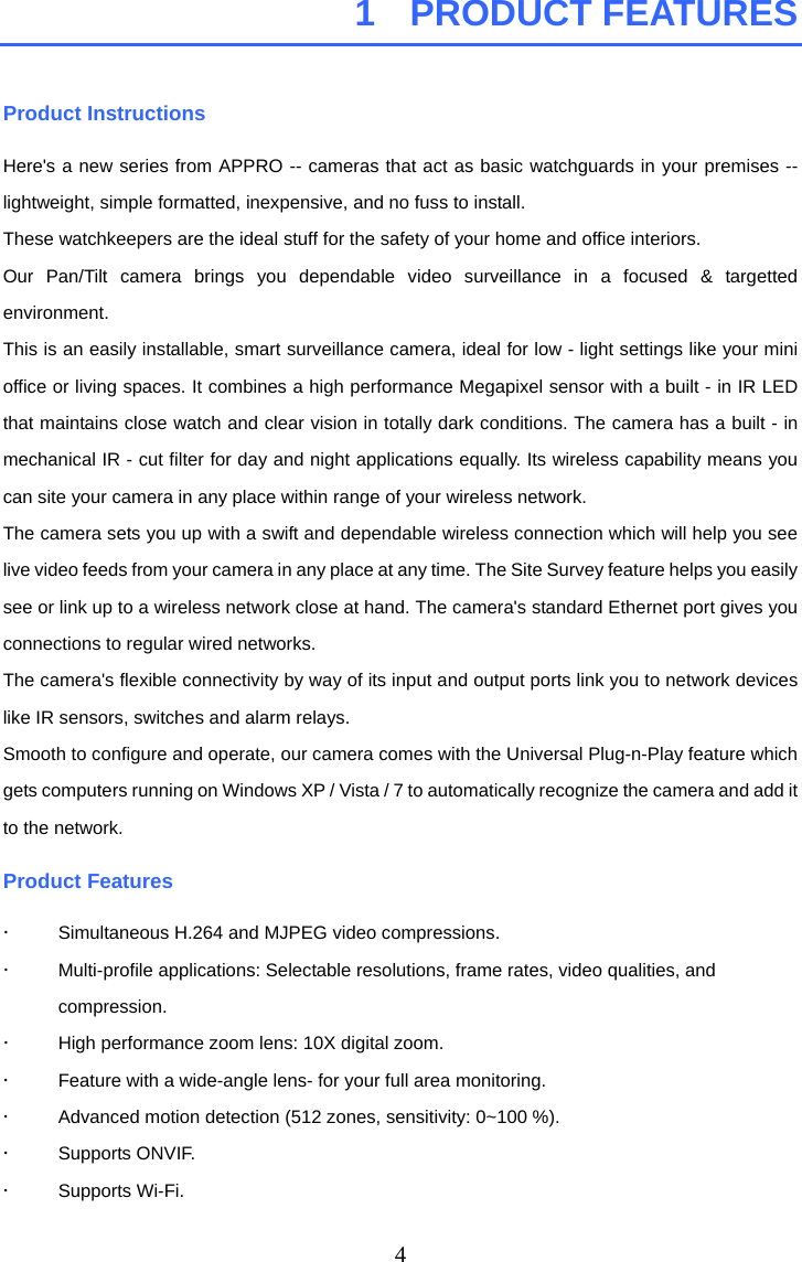 Page 5 of Appro Technology RF1 802.11bgn WLAN module User Manual 1