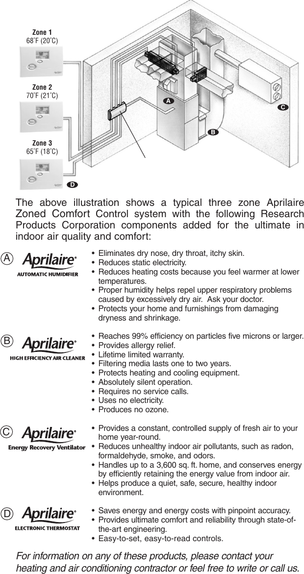 Page 3 of 8 - Aprilaire Aprilaire-6303-Users-Manual- 10005202_B AA Zone Control Owners  Aprilaire-6303-users-manual