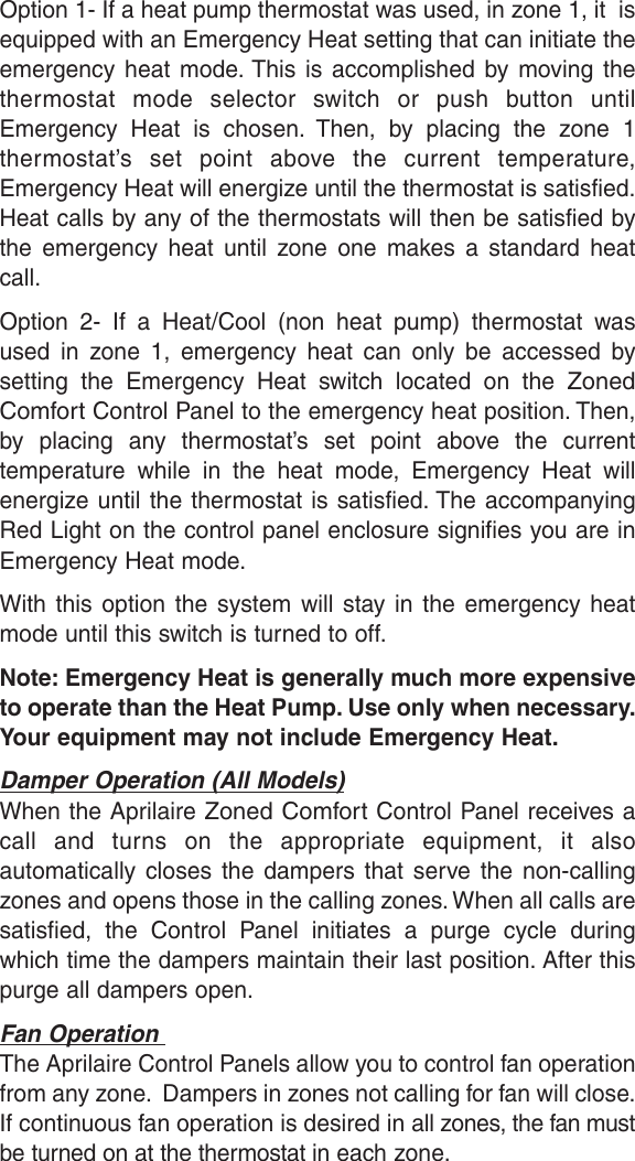 Page 6 of 8 - Aprilaire Aprilaire-6303-Users-Manual- 10005202_B AA Zone Control Owners  Aprilaire-6303-users-manual