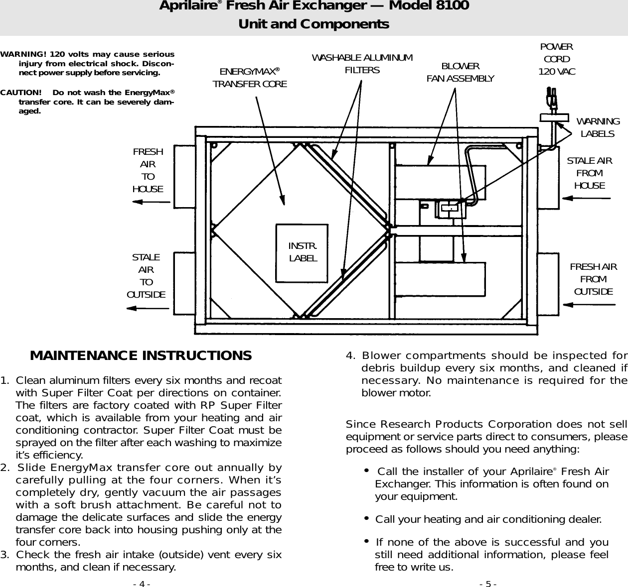 Page 3 of 5 - Aprilaire Aprilaire-8100-Users-Manual-  Aprilaire-8100-users-manual