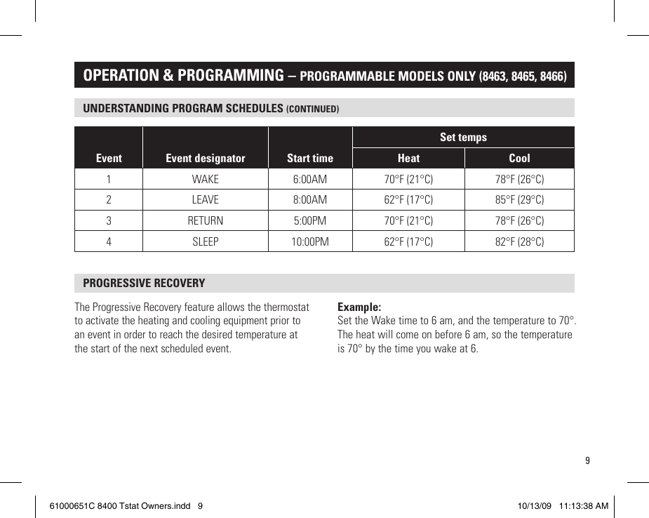 Page 9 of 12 - Aprilaire Aprilaire-8466-Users-Manual-  Aprilaire-8466-users-manual