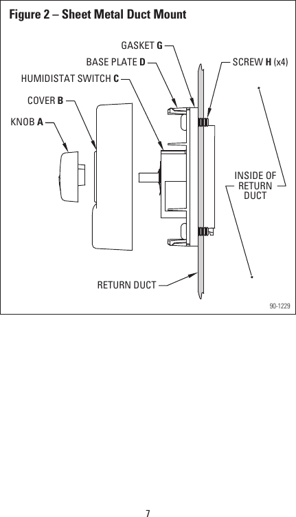 Page 7 of 12 - Aprilaire Aprilaire-Dehumidifier-4655-Users-Manual-  58 Humidistat Installation Manual Aprilaire-dehumidifier-4655-users-manual