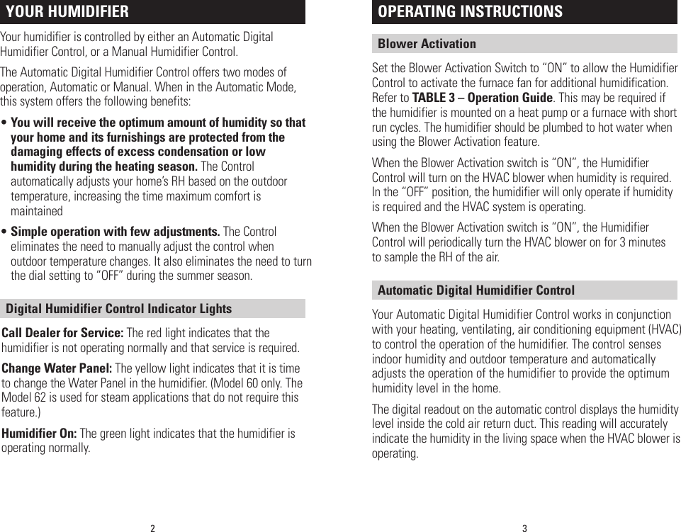 Page 2 of 7 - Aprilaire Aprilaire-Humidifier-4655-Users-Manual- 10007300_B AA Hum Control Operating Aprilaire-humidifier-4655-users-manual