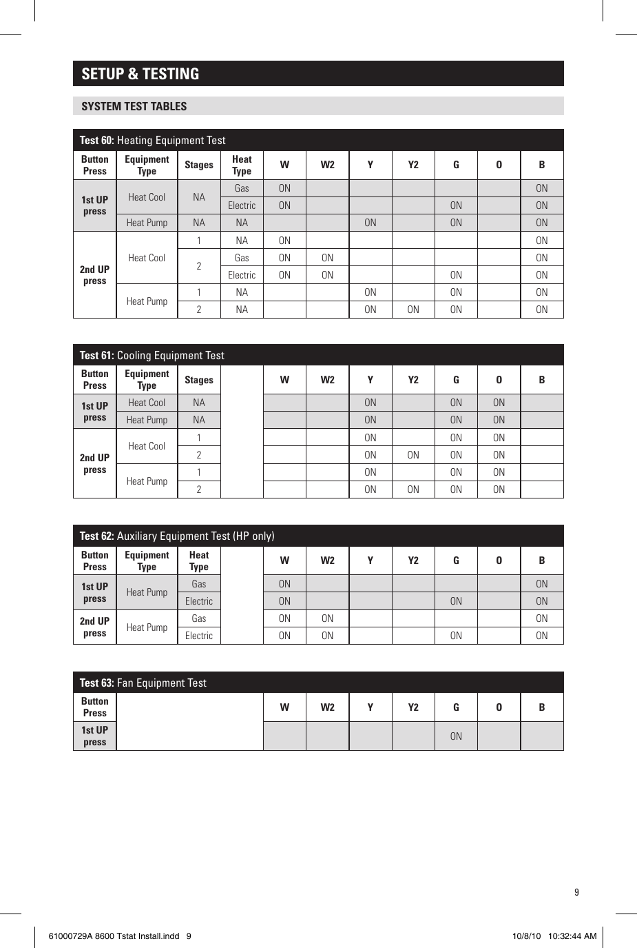 Page 9 of 12 - Aprilaire Aprilaire-Thermostat-8600-Users-Manual-  Aprilaire-thermostat-8600-users-manual