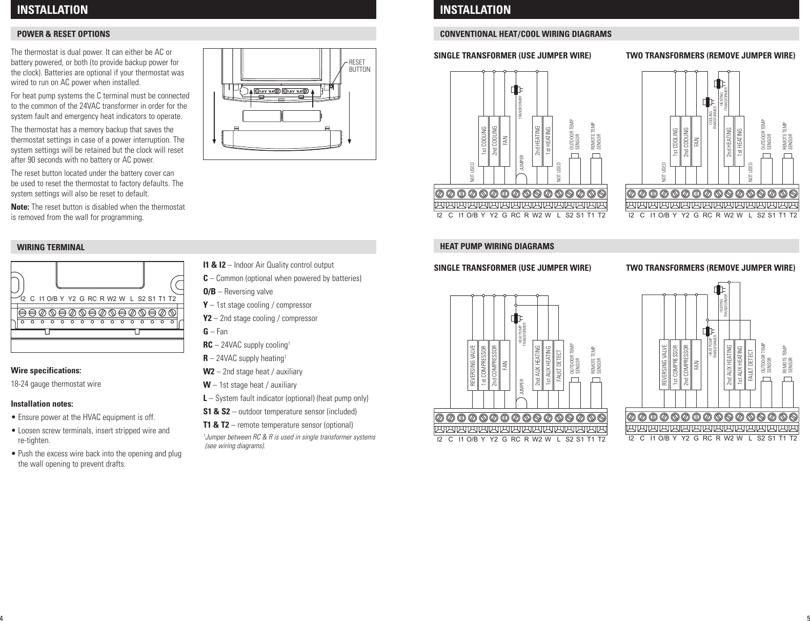 Page 3 of 11 - Aprilaire Aprilaire-Thermostat-8620-Users-Manual-  Aprilaire-thermostat-8620-users-manual