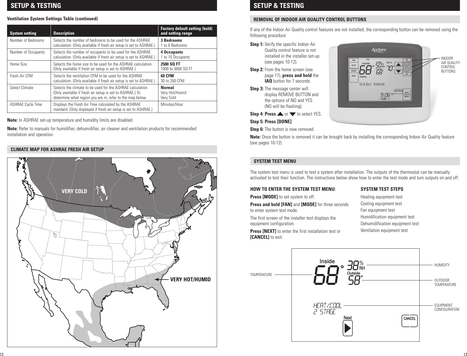 Page 7 of 11 - Aprilaire Aprilaire-Thermostat-8620-Users-Manual-  Aprilaire-thermostat-8620-users-manual