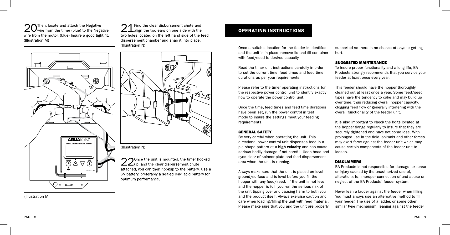 Aquapro Fish Feeders Atx Users Manual