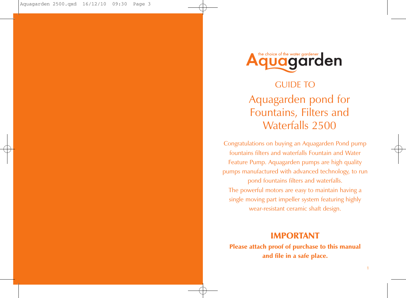 Page 2 of 8 - Aquagarden 2500  Aquagarden-Pond-Pump-2500