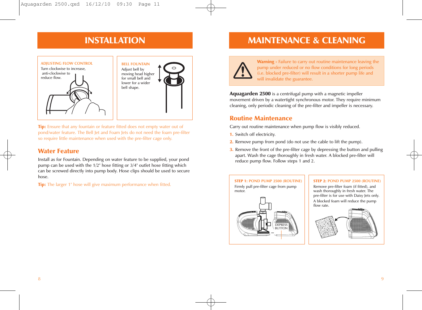 Page 6 of 8 - Aquagarden 2500  Aquagarden-Pond-Pump-2500