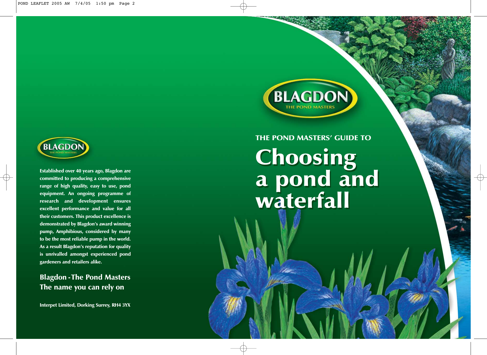 Page 1 of 8 - POND LEAFLET 2005 AW  Choosing-a-pond-guide