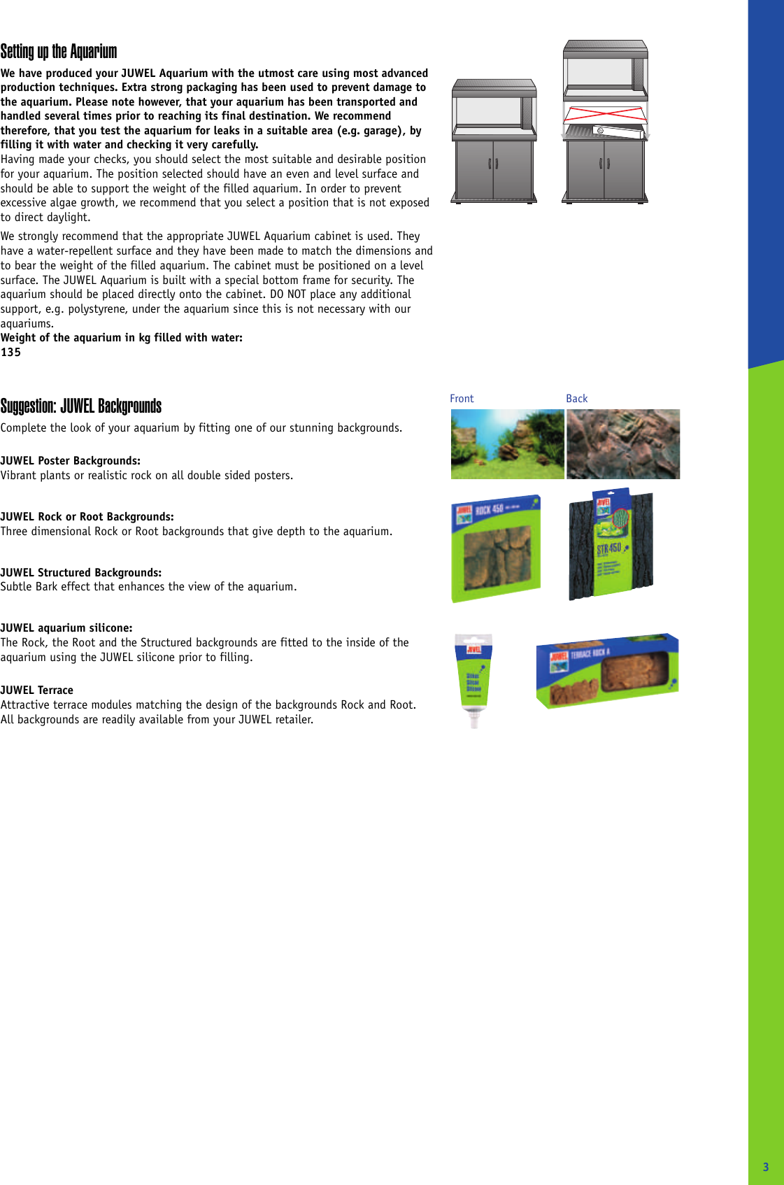 Page 3 of 12 - Gebrauchsanweisung  Juwel-Rio-125-Aquarium-Manual